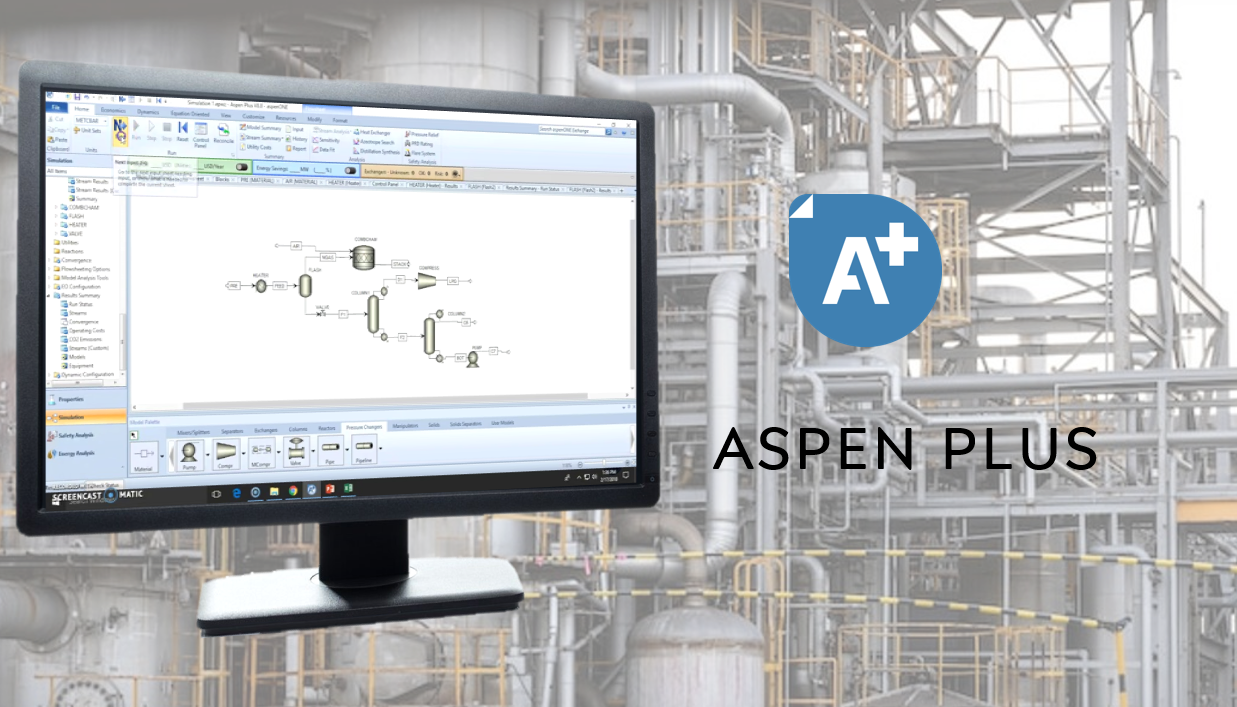 Modeling and simulation using Aspen Plus